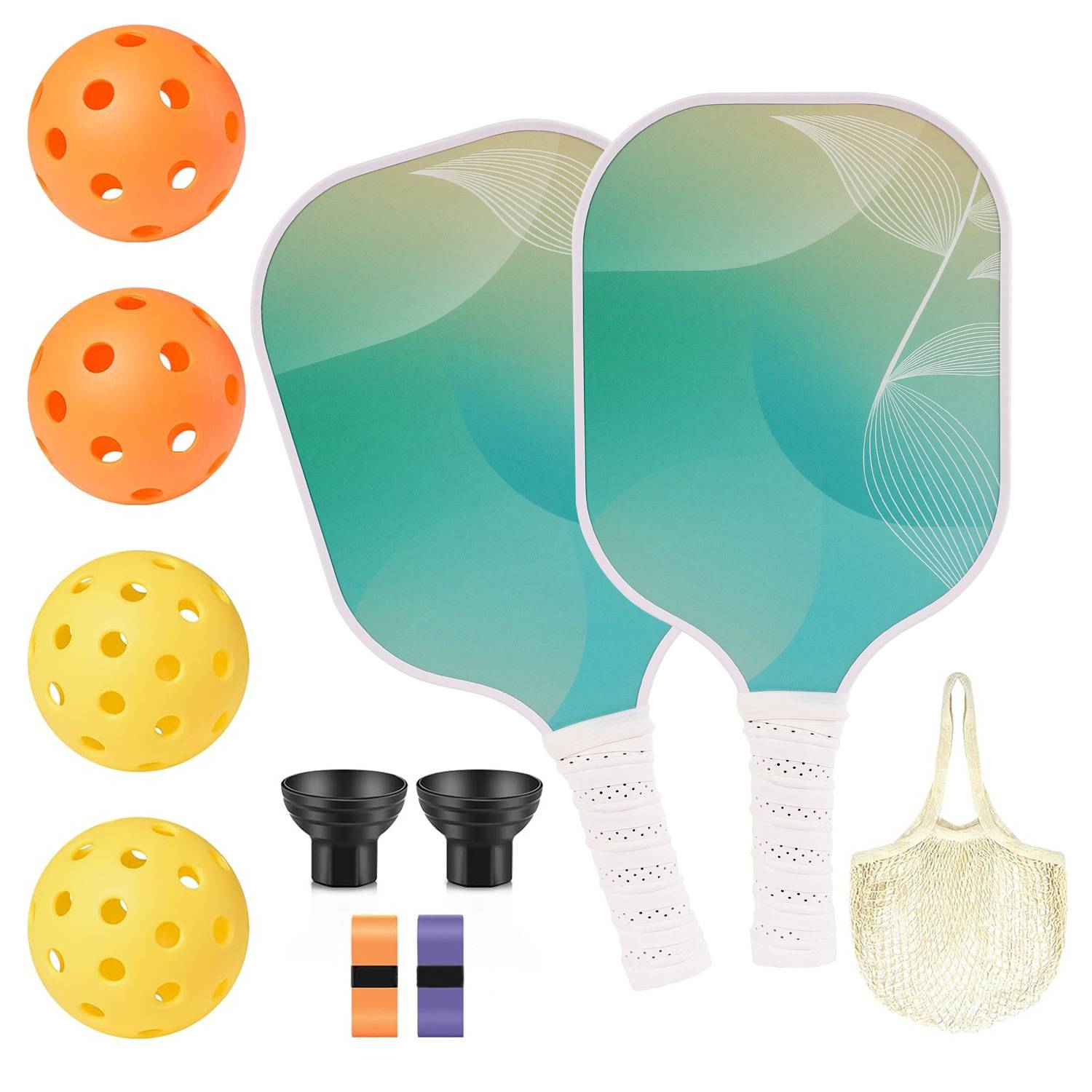 Glass Fiber Poor Size 2 shots+4 ball+2 ball suction vessel+2 hand glue +1 net pocket [Model 6611]